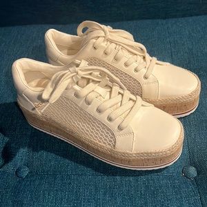 Never warn jlo cork sneakers